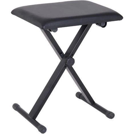 HOMCOM Tabouret Banquette Réglable Pliable Pour Piano Et Clavier Acier Revêtement Synthétique Noir 3 HOMCOM Tabouret Banquette Réglable Pliable Pour Piano Et Clavier Acier Revêtement Synthétique Noir