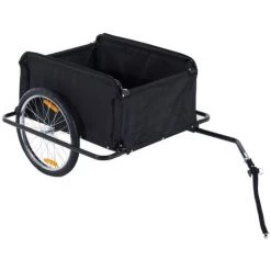 HOMCOM Remorque De Transport Velo Cargo Pliable Charge Max.60kg Avec 4 Reflecteurs Et Housse Amovible Rouge Noir - Noir 9 HOMCOM Remorque De Transport Velo Cargo Pliable Charge Max.60kg Avec 4 Reflecteurs Et Housse Amovible Rouge Noir - Noir -France HOMCOM Soldes 2022 1030233 4