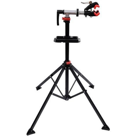 HOMCOM Pied D'atelier Vélo Réparation Support Pied De Montage Pivotant 360° Hauteur Réglable Argent 3 HOMCOM Pied D'atelier Vélo Réparation Support Pied De Montage Pivotant 360° Hauteur Réglable Argent