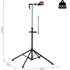 HOMCOM Pied D'atelier Vélo Réparation Support Pied De Montage Pivotant 360° Hauteur Réglable Argent 9 HOMCOM Pied D'atelier Vélo Réparation Support Pied De Montage Pivotant 360° Hauteur Réglable Argent -France HOMCOM Soldes 2022 1030235 3