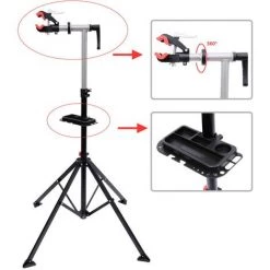 HOMCOM Pied D'atelier Vélo Réparation Support Pied De Montage Pivotant 360° Hauteur Réglable Argent 11 HOMCOM Pied D'atelier Vélo Réparation Support Pied De Montage Pivotant 360° Hauteur Réglable Argent -France HOMCOM Soldes 2022 1030235 5