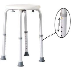 HOMCOM Tabouret De Douche Réglable En Hauteur Siège De Douche Ergonomique Pieds Antidérapants Charge Max. 136 Kg Alu HDPE Blanc 11 HOMCOM Tabouret De Douche Réglable En Hauteur Siège De Douche Ergonomique Pieds Antidérapants Charge Max. 136 Kg Alu HDPE Blanc -France HOMCOM Soldes 2022 11741048 5