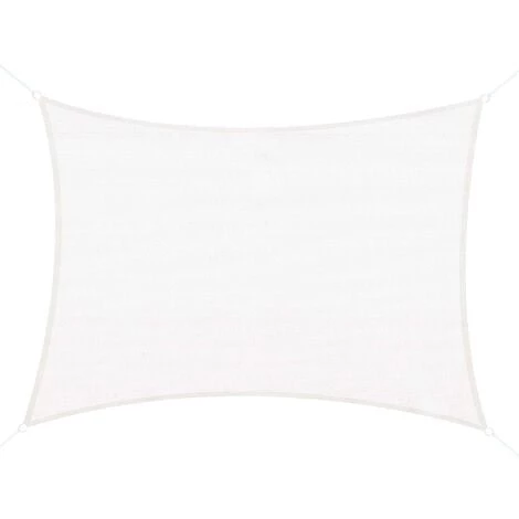 HOMCOM Voile D'ombrage Rectangulaire 4 X 6 M Toile Solaire Taud De Soleil Crème 3 HOMCOM Voile D'ombrage Rectangulaire 4 X 6 M Toile Solaire Taud De Soleil Crème