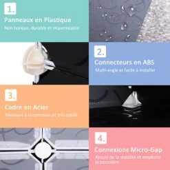 HOMCOM Armoire à Chaussures Range Chaussures L 95 X L 37 X H 160 Cm 14 Cubes Rectangulaires Et 2 Grands Cubes Noir Et Blanc 17 - Noir 11 HOMCOM Armoire à Chaussures Range Chaussures L 95 X L 37 X H 160 Cm 14 Cubes Rectangulaires Et 2 Grands Cubes Noir Et Blanc 17 - Noir -France HOMCOM Soldes 2022 12637838 5