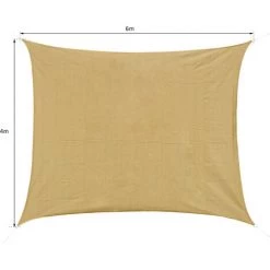 HOMCOM Voile D'ombrage Rectangulaire 4x6m Toile Solaire Taud De Soleil Sable - Jaune 9 HOMCOM Voile D'ombrage Rectangulaire 4x6m Toile Solaire Taud De Soleil Sable - Jaune -France HOMCOM Soldes 2022 12730420 3
