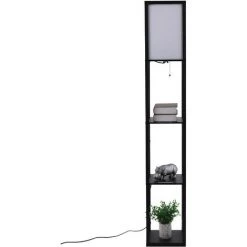 HOMCOM Lampadaire étagère Lampe étagère 26L X 26l X 160H Cm 3 étagères 4 Niveaux MDF Noir - Noir 11 HOMCOM Lampadaire étagère Lampe étagère 26L X 26l X 160H Cm 3 étagères 4 Niveaux MDF Noir - Noir -France HOMCOM Soldes 2022 12980843 5