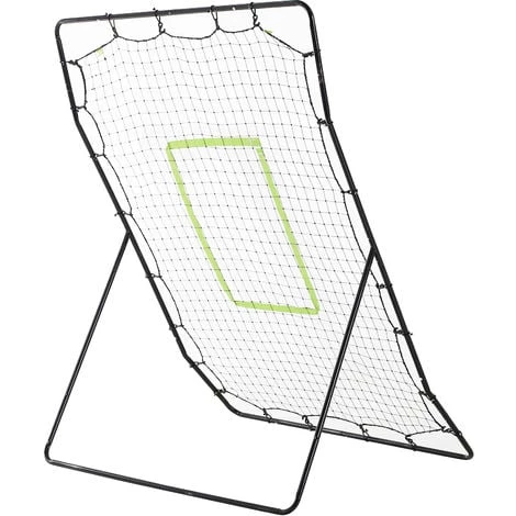 HOMCOM Filet De Rebond De Football 123L X 90l X 174H Cm Cible Et Sardines De Fixation Fournies Noir Vert - Noir 6 HOMCOM Filet De Rebond De Football 123L X 90l X 174H Cm Cible Et Sardines De Fixation Fournies Noir Vert - Noir – Image 4