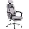 HOMCOM Fauteuil De Bureau Manager Grand Confort Repose-pied Tétière + Coussin Lombaires Intégrés Dossier Inclinable Revêtement Tissu Micro Perforé Gris Noir - Gris 2 HOMCOM Fauteuil De Bureau Manager Grand Confort Repose-pied Tétière + Coussin Lombaires Intégrés Dossier Inclinable Revêtement Tissu Micro Perforé Gris Noir - Gris -France HOMCOM Soldes 2022 14604711 1