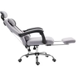 HOMCOM Fauteuil De Bureau Manager Grand Confort Repose-pied Tétière + Coussin Lombaires Intégrés Dossier Inclinable Revêtement Tissu Micro Perforé Gris Noir - Gris 11 HOMCOM Fauteuil De Bureau Manager Grand Confort Repose-pied Tétière + Coussin Lombaires Intégrés Dossier Inclinable Revêtement Tissu Micro Perforé Gris Noir - Gris -France HOMCOM Soldes 2022 14604711 5