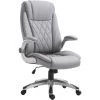 HOMCOM Fauteuil De Bureau Ergonomique Hauteur Réglable Roulettes Pivotant P.U 70 X 76 X 121 Cm Gris - Gris -France HOMCOM Soldes 2022 14945472 1