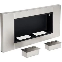 HOMCOM Cheminée Bioéthanol Murale Design Bauhaus 2 Brûleurs 3 L Couverture 25-30 M² Acier Inox Brossé 11 HOMCOM Cheminée Bioéthanol Murale Design Bauhaus 2 Brûleurs 3 L Couverture 25-30 M² Acier Inox Brossé -France HOMCOM Soldes 2022 14982960 5