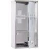 HOMCOM Armoire à Pharmacie 2 étagères 3 Niveaux Verrouillable Porte Verre Trempé Dépoli Logo Croix 25L X 12l X 48H Cm Acier Inox -France HOMCOM Soldes 2022 14982971 1