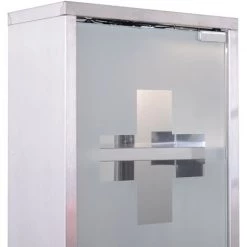 HOMCOM Armoire à Pharmacie 2 étagères 3 Niveaux Verrouillable Porte Verre Trempé Dépoli Logo Croix 25L X 12l X 48H Cm Acier Inox 11 HOMCOM Armoire à Pharmacie 2 étagères 3 Niveaux Verrouillable Porte Verre Trempé Dépoli Logo Croix 25L X 12l X 48H Cm Acier Inox -France HOMCOM Soldes 2022 14982971 5