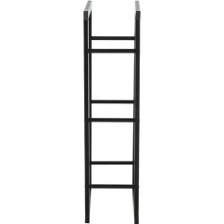 HOMCOM Etagère Porte Bois De Cheminée Porte-bûches Design Contemporain Charge Max. 100 Kg Dim. 40L X 25l X 100H Cm Métal Noir -France HOMCOM Soldes 2022 14982979 5