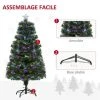 HOMCOM Sapin De Noël Artificiel Lumineux Fibre Optique LED Multicolore + Support Pied Ø 66 X 120H Cm 130 Branches étoile Sommet Brillante Vert - Vert 2 HOMCOM Sapin De Noël Artificiel Lumineux Fibre Optique LED Multicolore + Support Pied Ø 66 X 120H Cm 130 Branches étoile Sommet Brillante Vert - Vert -France HOMCOM Soldes 2022 15731045 1