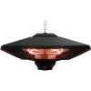 HOMCOM Outsunny Chauffage Radiant Suspendu 43L X 43l X 25H Cm 2 Tubes 1000/2000 W Extérieur Intérieur Télécommande éclairage LED Intégré Noir -France HOMCOM Soldes 2022 15731048 1