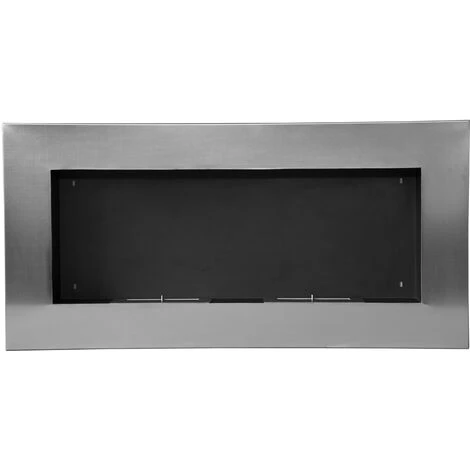 HOMCOM Cheminée Bioéthanol Murale Design Bauhaus Double Brûleur 3 L 110L X 14l X 54H Cm Couverture 25-30 M² Acier Inox. Brossé 7 HOMCOM Cheminée Bioéthanol Murale Design Bauhaus Double Brûleur 3 L 110L X 14l X 54H Cm Couverture 25-30 M² Acier Inox. Brossé – Image 5