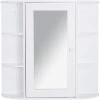 HOMCOM Armoire Murale Salle De Bain Armoire à Glace Placard De Rangement Toilettes 1 Porte + étagères Latérales MDF Blanc - Blanc 2 HOMCOM Armoire Murale Salle De Bain Armoire à Glace Placard De Rangement Toilettes 1 Porte + étagères Latérales MDF Blanc - Blanc -France HOMCOM Soldes 2022 16740528 1