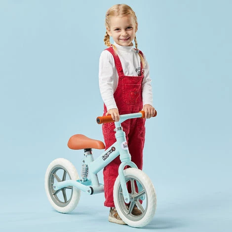 HOMCOM Draisienne Enfant Roues 12" Suspension Selle Hauteur Réglable Acier Bleu Ciel 4 HOMCOM Draisienne Enfant Roues 12" Suspension Selle Hauteur Réglable Acier Bleu Ciel – Image 2