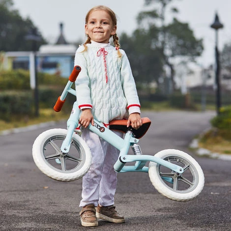 HOMCOM Draisienne Enfant Roues 12" Suspension Selle Hauteur Réglable Acier Bleu Ciel 6 HOMCOM Draisienne Enfant Roues 12" Suspension Selle Hauteur Réglable Acier Bleu Ciel – Image 4