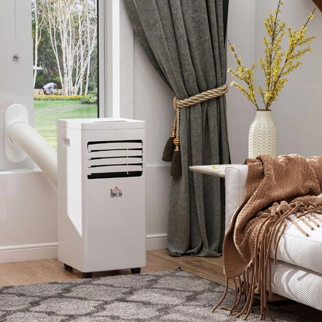 HOMCOM Déshumidificateur Climatiseur Ventilateur 3 En 1 Portable 7.000 BTU/h 765 W - Réfrigérant Naturel R290 - Télécommande - Débit D’air 360 M³/h - Blanc - Blanc 4 HOMCOM Déshumidificateur Climatiseur Ventilateur 3 En 1 Portable 7.000 BTU/h 765 W - Réfrigérant Naturel R290 - Télécommande - Débit D’air 360 M³/h - Blanc - Blanc – Image 2