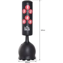 HOMCOM Sac De Frappe Boxe Sur Pied Punching Ball Autoportant Adulte Enfant H1,65 M Cibles De Touche Ventouses Antidérapantes Noir Rouge - Marron 9 HOMCOM Sac De Frappe Boxe Sur Pied Punching Ball Autoportant Adulte Enfant H1,65 M Cibles De Touche Ventouses Antidérapantes Noir Rouge - Marron -France HOMCOM Soldes 2022 18552428 3