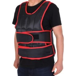 HOMCOM Gilet Lesté Réglable Veste Lestée 15 Kg Max. Poids Amovibles Entrainement Musculation Exercice Boxe Oxford Noir Rouge - Noir 10 HOMCOM Gilet Lesté Réglable Veste Lestée 15 Kg Max. Poids Amovibles Entrainement Musculation Exercice Boxe Oxford Noir Rouge - Noir -France HOMCOM Soldes 2022 18552437 4