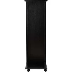 HOMCOM Armoire Penderie Meuble De Rangement En Panneau De Particule Mobile Avec 6 Roulettes Sans Porte 120x40x128cm Noir - Noir 10 HOMCOM Armoire Penderie Meuble De Rangement En Panneau De Particule Mobile Avec 6 Roulettes Sans Porte 120x40x128cm Noir - Noir -France HOMCOM Soldes 2022 1933047 4
