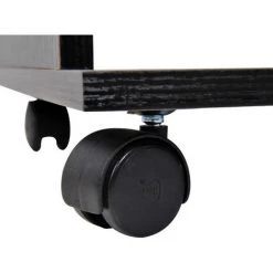 HOMCOM Armoire Penderie Meuble De Rangement En Panneau De Particule Mobile Avec 6 Roulettes Sans Porte 120x40x128cm Noir - Noir 11 HOMCOM Armoire Penderie Meuble De Rangement En Panneau De Particule Mobile Avec 6 Roulettes Sans Porte 120x40x128cm Noir - Noir -France HOMCOM Soldes 2022 1933047 5