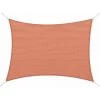 HOMCOM Voile D'ombrage Rectangulaire 4 X 6 M Toile Solaire Taud De Soleil Brique Terracotta