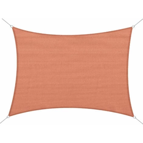 HOMCOM Voile D'ombrage Rectangulaire 4 X 6 M Toile Solaire Taud De Soleil Brique Terracotta 3 HOMCOM Voile D'ombrage Rectangulaire 4 X 6 M Toile Solaire Taud De Soleil Brique Terracotta
