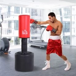 HOMCOM Sac De Frappe Boxe Autoportant Punching Ball Hauteur Réglable Ø 56 X 145-172 Cm HDPE Rouge Noir 8 HOMCOM Sac De Frappe Boxe Autoportant Punching Ball Hauteur Réglable Ø 56 X 145-172 Cm HDPE Rouge Noir -France HOMCOM Soldes 2022 19917416 2