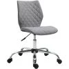 HOMCOM Chaise De Bureau Effet Capitonné Hauteur Réglable Pivotant 360° Piètement Chromé Lin Gris - Gris 2 HOMCOM Chaise De Bureau Effet Capitonné Hauteur Réglable Pivotant 360° Piètement Chromé Lin Gris - Gris -France HOMCOM Soldes 2022 20624555 1