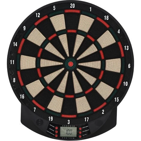 HOMCOM Cible Jeu De Fléchettes électronique 26 Jeux Jusqu'à 8 Joueurs Affichage LCD Haut-parleur Noir - Noir 3 HOMCOM Cible Jeu De Fléchettes électronique 26 Jeux Jusqu'à 8 Joueurs Affichage LCD Haut-parleur Noir - Noir