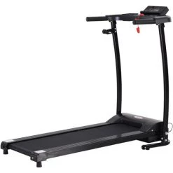 HOMCOM Tapis électrique De Course Pliable 1-9 Km/h 500 W écran LCD 3 Programmes Noir - Noir