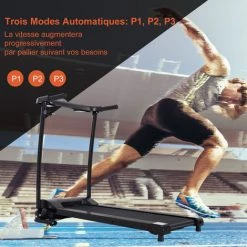 HOMCOM Tapis électrique De Course Pliable 1-9 Km/h 500 W écran LCD 3 Programmes Noir - Noir 11 HOMCOM Tapis électrique De Course Pliable 1-9 Km/h 500 W écran LCD 3 Programmes Noir - Noir -France HOMCOM Soldes 2022 20977363 5