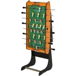 HOMCOM Baby-foot Table De Babyfoot Pliable Dim. 98L X 42l X 62H Cm 2 Balles Fournies MDF Imitation Bois Et Noir - Marron -France HOMCOM Soldes 2022 21955759 4