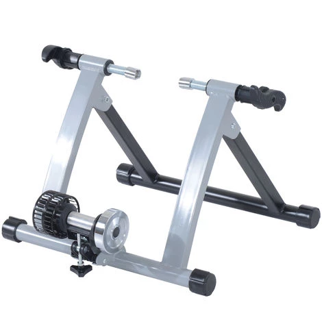HOMCOM Home Trainer Vélo Support D'entrainement Pliable Pour Vélo De Route VTT Acier Gris Métal - Gris 3 HOMCOM Home Trainer Vélo Support D'entrainement Pliable Pour Vélo De Route VTT Acier Gris Métal - Gris