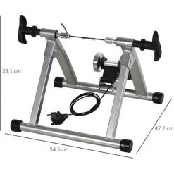 HOMCOM Home Trainer Pour Vélo Support Entraînement Vélo VTT Trainer Magnétique Pliable 5 Niveaux De Résistance Réglable Gris Métal 9 HOMCOM Home Trainer Pour Vélo Support Entraînement Vélo VTT Trainer Magnétique Pliable 5 Niveaux De Résistance Réglable Gris Métal -France HOMCOM Soldes 2022 2200649 3