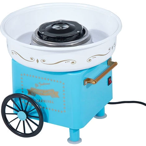 HOMCOM Machine Barbe à Papa Professionnelle 550 W Max. Design Chariot De Carnaval Bleu - Bleu 3 HOMCOM Machine Barbe à Papa Professionnelle 550 W Max. Design Chariot De Carnaval Bleu - Bleu