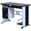 HOMCOM Bureau Informatique Design En Mdf 100 L X 52 I X 75H Cm Noir Et Blanc - Noir -France HOMCOM Soldes 2022 2200711 1