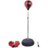 HOMCOM Sac De Frappe Punching Ball Avec Gants Et Pompe Hauteur Reglable 125 à 145 Cm -France HOMCOM Soldes 2022 2200787 1