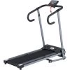 HOMCOM Tapis De Course Fitness électrique Pliable - 1 à 10 Km/h - écran LCD Multifonctions - Puissance 500 W - Gris Foncé Noir - Gris Foncé -France HOMCOM Soldes 2022 2200792 1