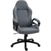 HOMCOM Fauteuil De Bureau Massant Chaise Pivotant Hauteur Réglable Grand Confort 6 Points De Massage Avec Télécommode 64 X 68,5 X 113-121 Cm Gris - Gris -France HOMCOM Soldes 2022 22857284 1