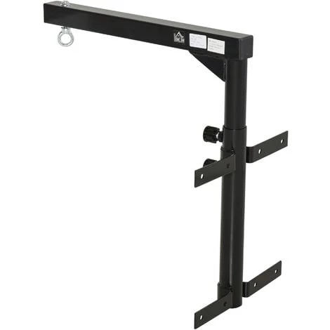 HOMCOM Support Sac De Boxe Fixation Sac De Frappe Hauteur Réglable Charge Max. 100 Kg Acier Noir - Noir 3 HOMCOM Support Sac De Boxe Fixation Sac De Frappe Hauteur Réglable Charge Max. 100 Kg Acier Noir - Noir