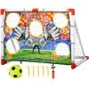 HOMCOM Cage De Foot But D'entrainement 2 En 1 But De Football Mur De Tir Amovible Avec 5 Cibles Dim. 116L X 48l X 76H Cm Balle Et Gonfleur Inclus - Blanc 2 HOMCOM Cage De Foot But D'entrainement 2 En 1 But De Football Mur De Tir Amovible Avec 5 Cibles Dim. 116L X 48l X 76H Cm Balle Et Gonfleur Inclus - Blanc -France HOMCOM Soldes 2022 23079884 1