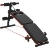 HOMCOM Banc De Musculation Pliable Multifonction Banc Fitness Sit-up Sangles D'extension Latérales + Ressort Traction Acier Revêtement Synthétique Rouge Noir 2 HOMCOM Banc De Musculation Pliable Multifonction Banc Fitness Sit-up Sangles D'extension Latérales + Ressort Traction Acier Revêtement Synthétique Rouge Noir -France HOMCOM Soldes 2022 23127619 1