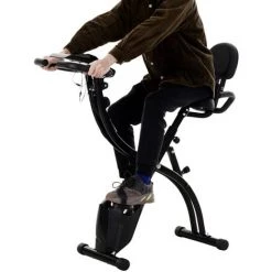 HOMCOM Vélo D'appartement Pliant 8 Niveaux De Résistance Magnétique Dossier Selle Réglable Poignées Ergonomiques écran LCD Multifonction Suspensions Support Tablette Acier Noir 10 HOMCOM Vélo D'appartement Pliant 8 Niveaux De Résistance Magnétique Dossier Selle Réglable Poignées Ergonomiques écran LCD Multifonction Suspensions Support Tablette Acier Noir -France HOMCOM Soldes 2022 23162834 4