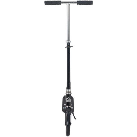 HOMCOM Trottinette Pliable Hauteur Guidon Réglable Sur 4 Niveaux Système De Freinage Arrière Noir Dim. 88L X 37l X 75-100H Cm 6 HOMCOM Trottinette Pliable Hauteur Guidon Réglable Sur 4 Niveaux Système De Freinage Arrière Noir Dim. 88L X 37l X 75-100H Cm – Image 4