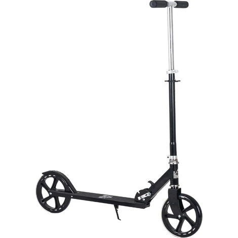 HOMCOM Trottinette Pliable Hauteur Guidon Réglable Sur 4 Niveaux Système De Freinage Arrière Noir Dim. 88L X 37l X 75-100H Cm 7 HOMCOM Trottinette Pliable Hauteur Guidon Réglable Sur 4 Niveaux Système De Freinage Arrière Noir Dim. 88L X 37l X 75-100H Cm – Image 5